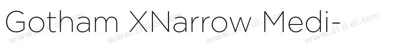 Gotham XNarrow Medi字体转换